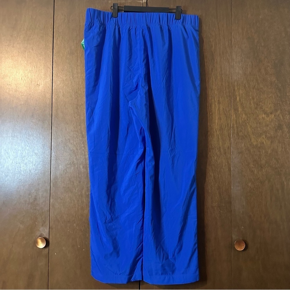 GAP Women's GapFit Recycled Fleece-Lined Track Pants Bristol Blue Sz XL Gym - Picture 3 of 12